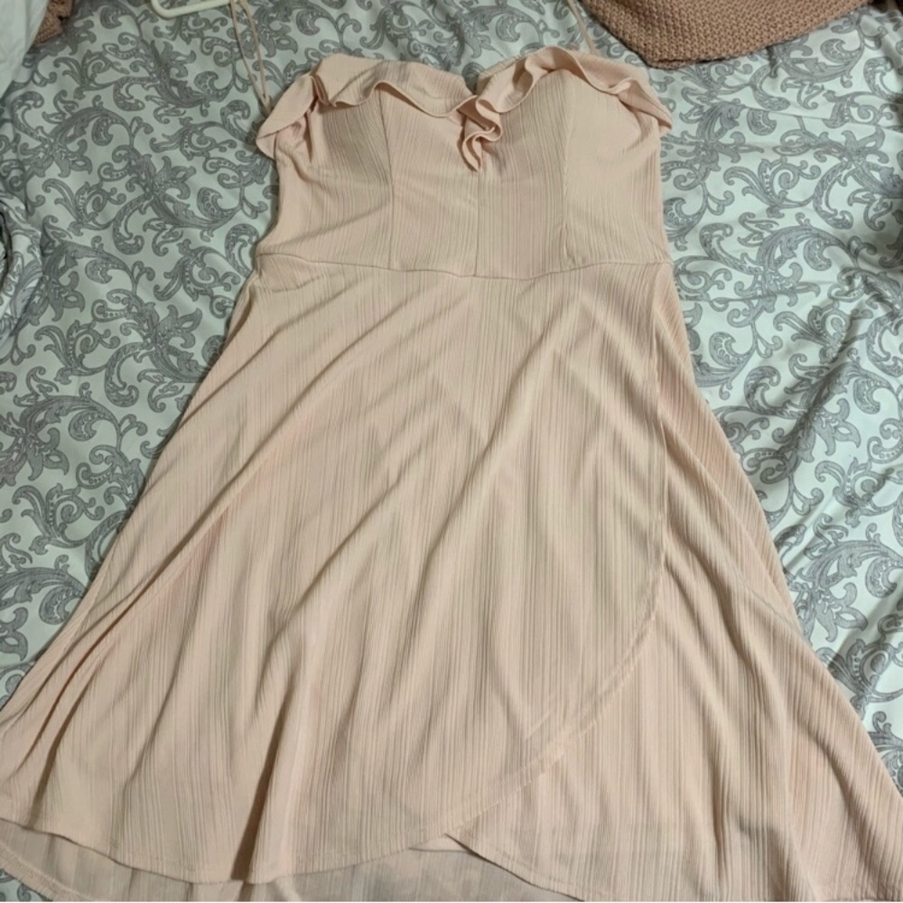 NWT Candie's Blush Strapless Mini Dress - Picture 2 of 3